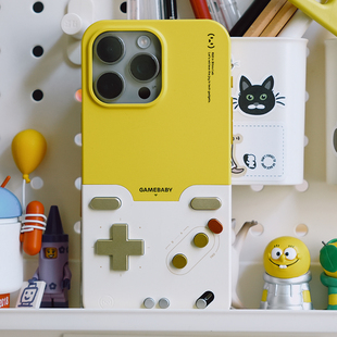 少数派 Bitmo Lab Game baby 游戏手机壳 经典复古怀旧便携掌机 适用iPhone15/16 Pro Max创意时尚硅胶保护套