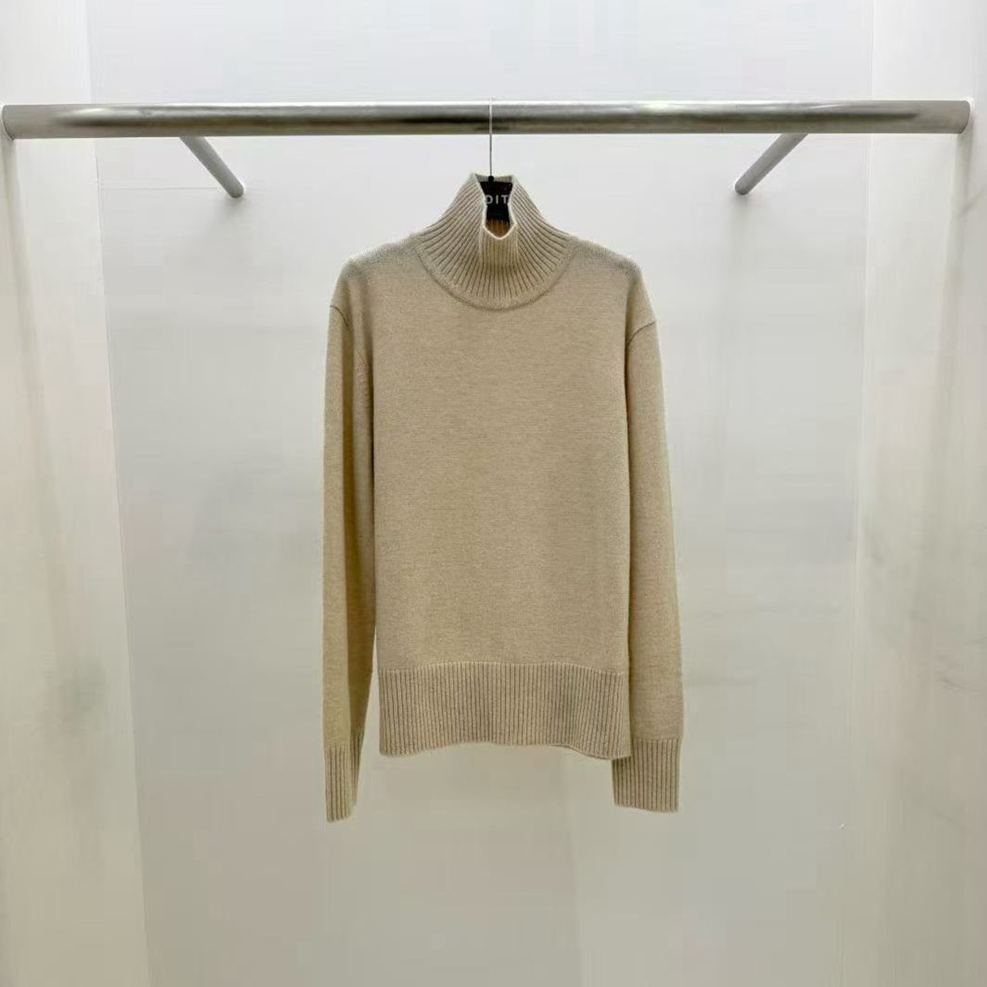 韩国代购套头高领纯色针织毛衣