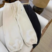 现韩国东大门代购 松紧腰抽绳摇粒绒加厚束脚卫裤 TUG2025冬季 新款