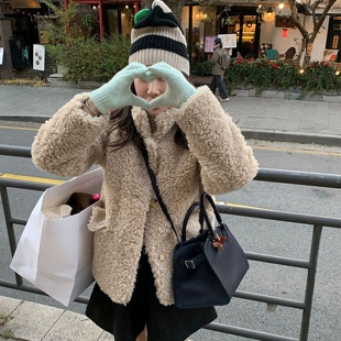 现韩国东大门代购女toogood2025冬季减龄百搭保暖毛茸茸短款外套