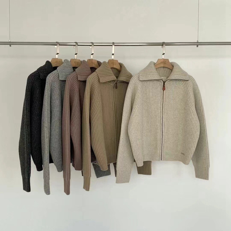 韩国代购圆领休闲宽松百搭针织衫