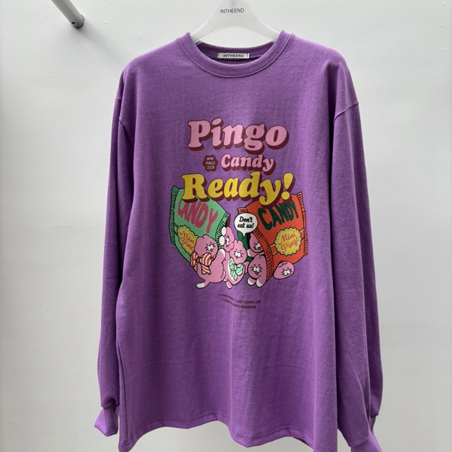 韩国代购百搭卡通印花长袖T恤女