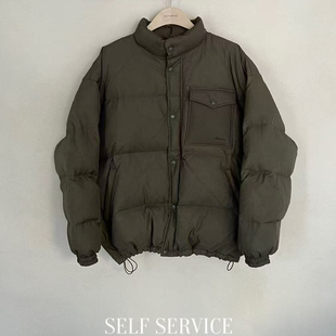 现韩国东大门代购女self service2025冬季舒适百搭高领保暖羽绒服