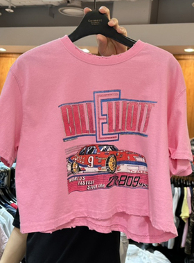 现韩国东大门代购女GARMENT2026新款百搭洋气卡通字母印花短袖T恤