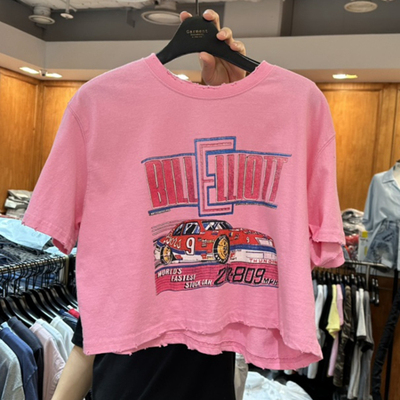 韩国代购百搭洋气字母短袖T恤女