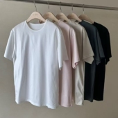 现韩国东大门代购 T恤 宽松百搭纯色圆领短袖 self service2026春季