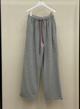 现韩国东大门代购Much More2025冬松紧腰可束脚摇粒绒加厚休闲裤