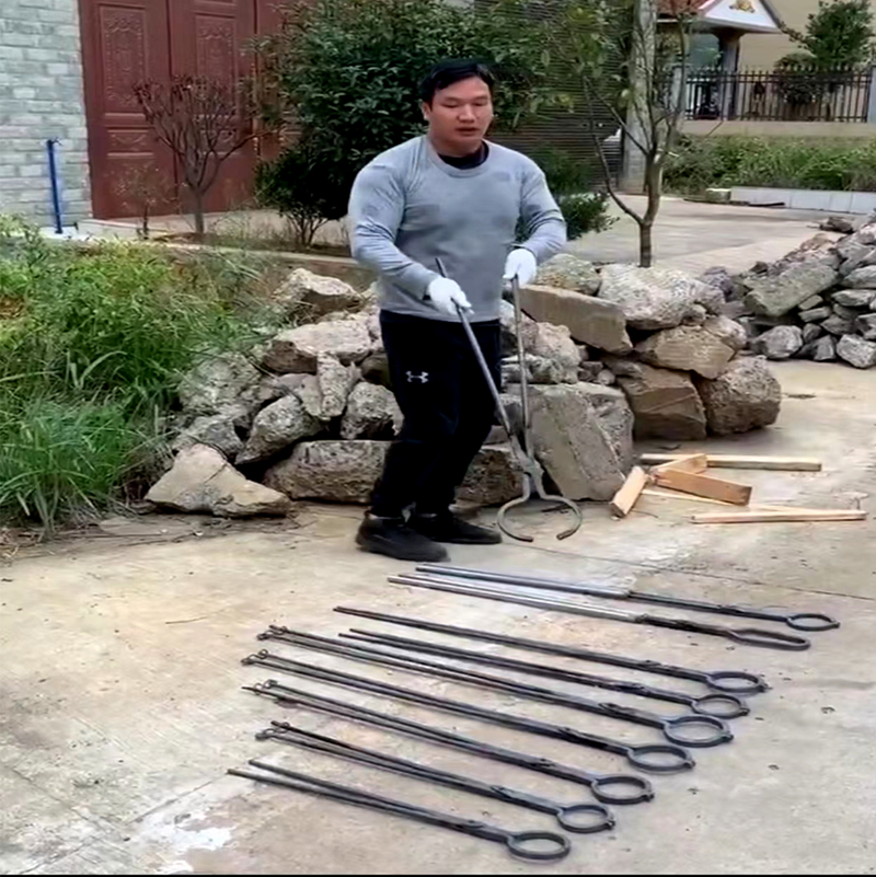 加长流浪狗捕狗夹子抓逮狗钳防咬