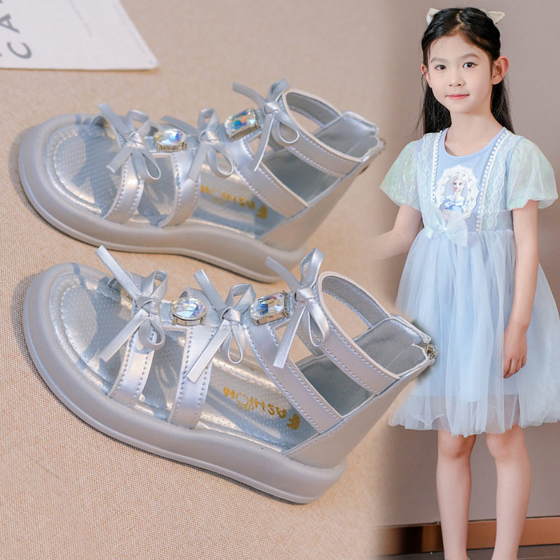 女童凉鞋时尚儿童罗马鞋2026夏季新款中大童小女孩软底露趾学生鞋,童鞋/婴儿鞋/亲子鞋,凉鞋,淘宝优惠券,粉丝福利购,淘宝优惠卷