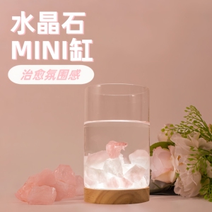 桌面水晶石造景斗鱼缸治愈系