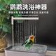 鹦鹉洗澡盆自动循环水小太阳虎皮玄凤牡丹和尚鸟专用洗澡神器大号