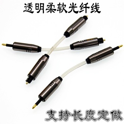 线威3.5mm光纤线方口转圆口音频