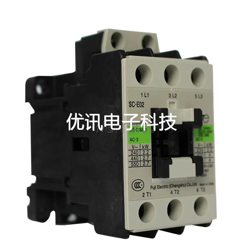 9年老店 富士电机SC-E02 E02P接触器9A 4KW SE09AA-C三相电磁直流