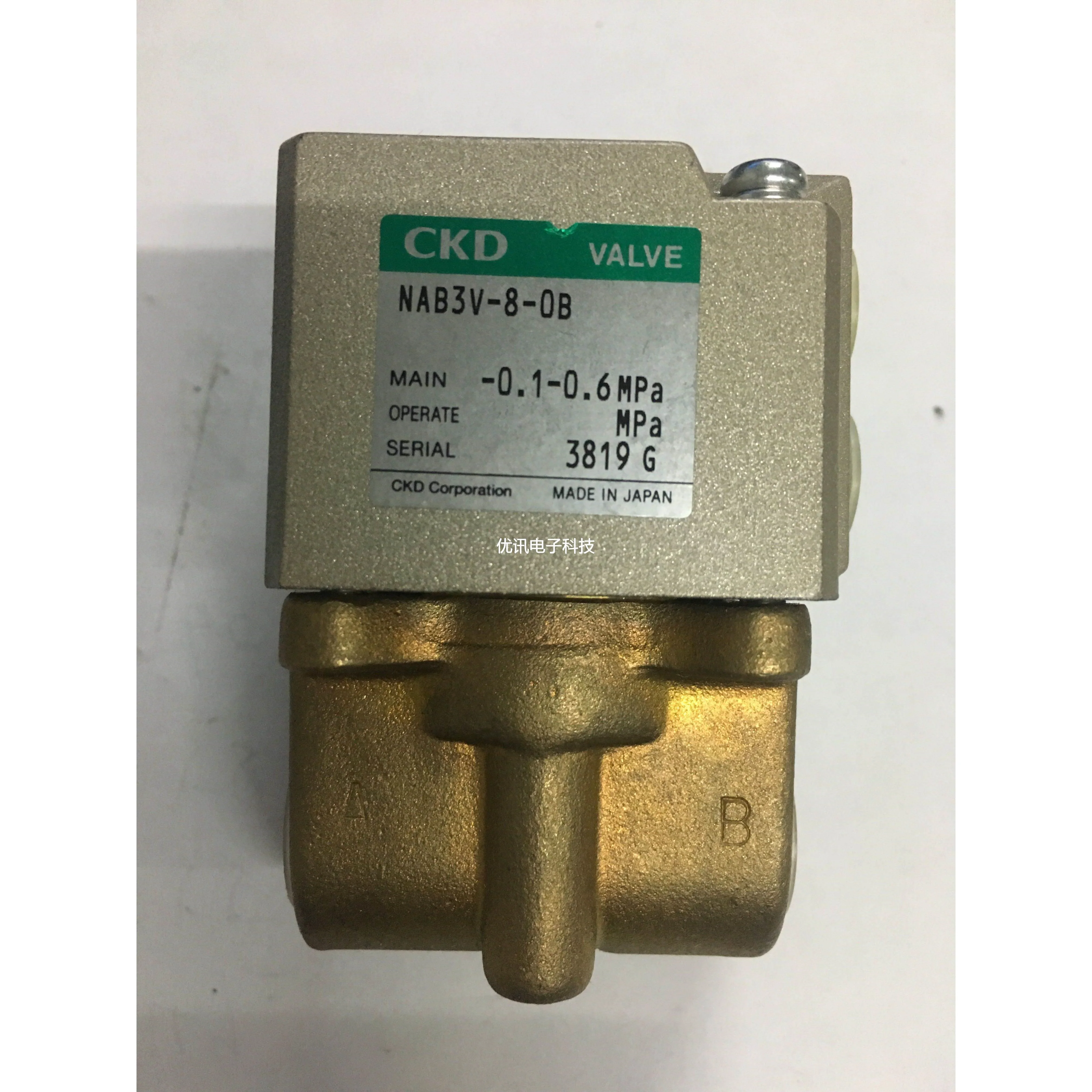 日本CKD气控阀NAB1-8/10/NAB3V-08-0B全新原装真品当天发货议价