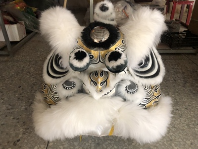 南狮道具 舞龙舞狮 白色狮 孝狮 醒狮 南狮行龙狮器材 舞狮子狮头