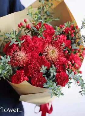 包月鲜花每周一花花点时间花+flowerplus同款网红花重瓣百合绣球