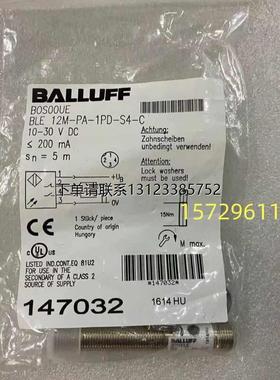 询价全新原装巴鲁夫BALLUFF感测器 BLE 12M-PA-1PD-S4-C 现货BOS0