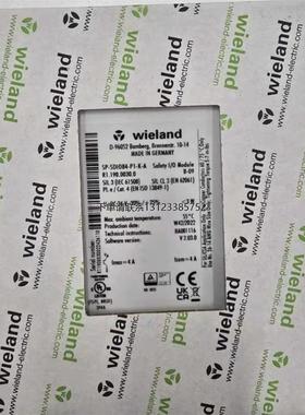 询价全新德国威琅Wieland安全继电器SP-SDIO84-P1-K-A R1.190.003