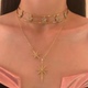 HEY TAO波西米亚复古vintage星星项链女小众高级锁骨链choker颈链