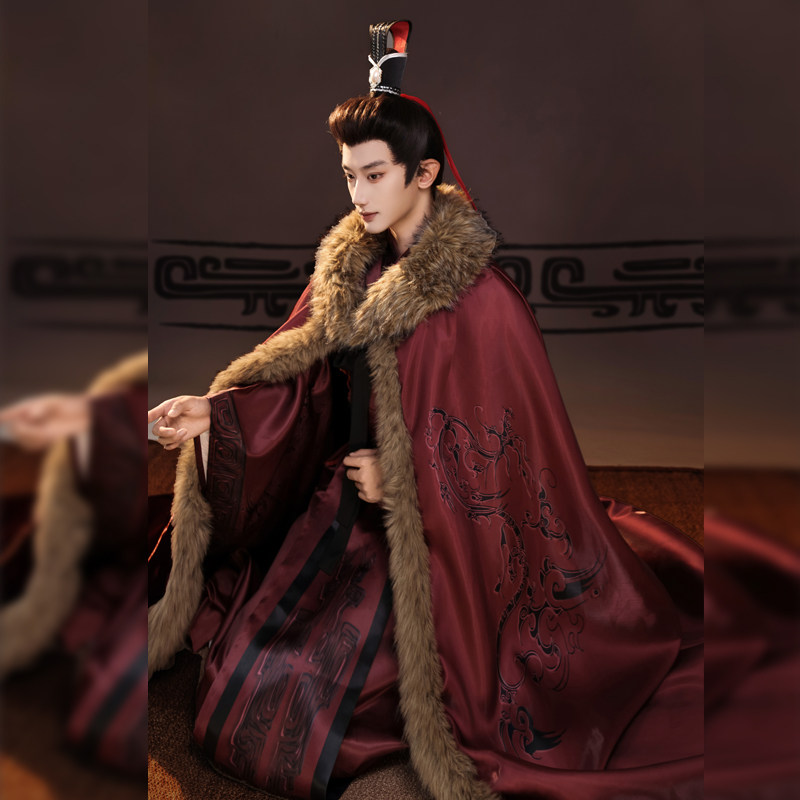 影视装春秋战国秦朝汉朝男士汉服姜子牙周文王苏武大臣服朝服古装