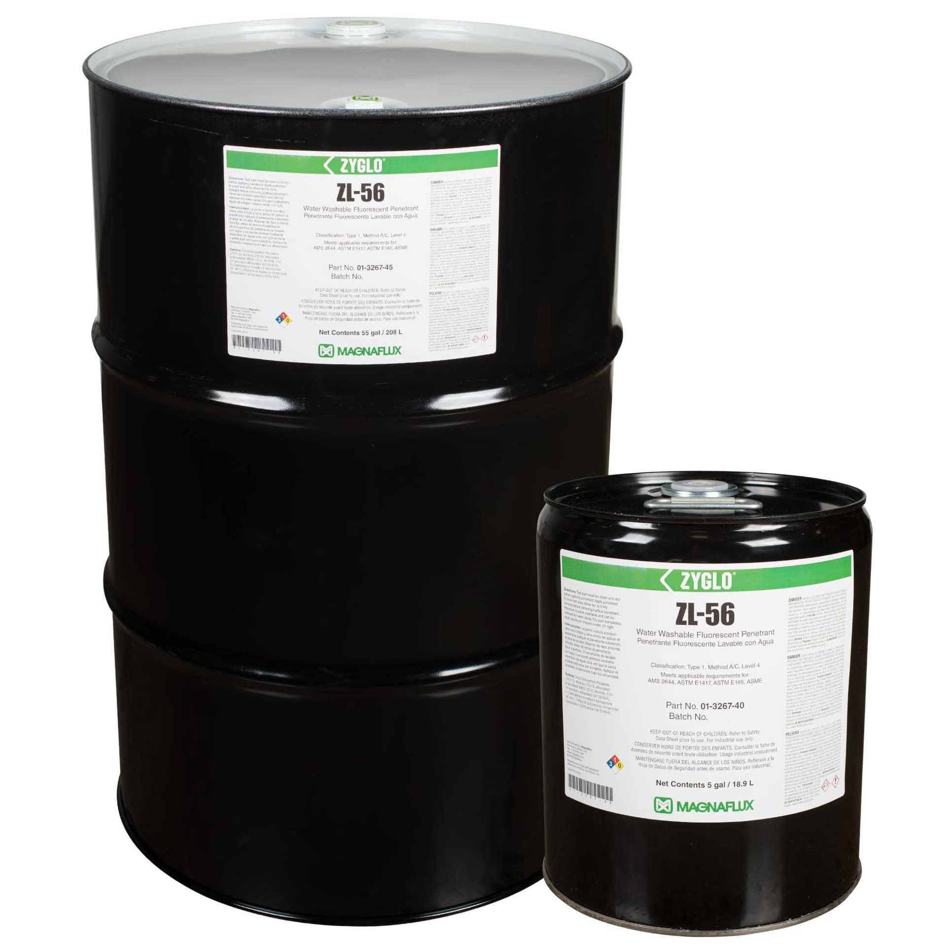 MAGNAFLUX美国磁通ZL-56水洗型荧光渗透剂4级灵敏度ZYGLO