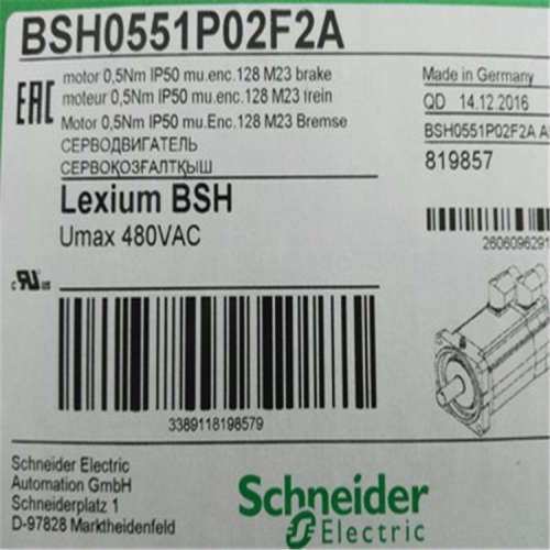 供应百格拉chneider伺服电机 BSH0551P02F2A