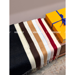 区别市面通货!100%山羊绒/高级感经典老花羊绒围巾披肩围脖披肩