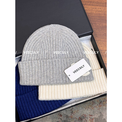 VEECSILY/区别市面通货~显脸小编织纯色堆堆帽加厚保暖复古冷帽