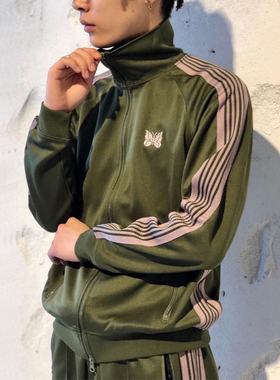 老夫子 NEEDLES 日系 OOTD 小众冷门 刺绣蝴蝶 运动夹克 外套男女