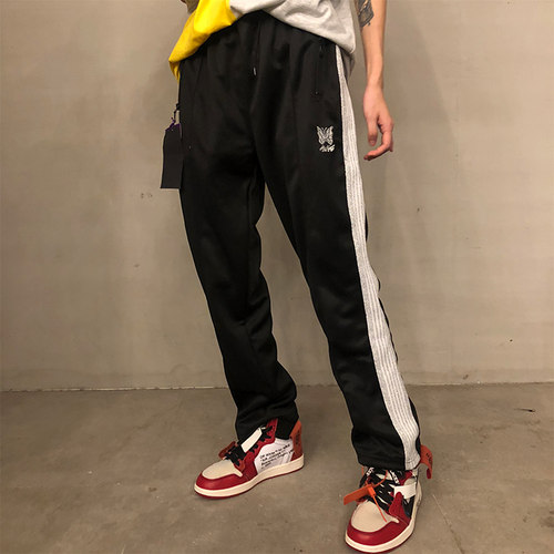 needles老夫子蝴蝶刺绣休闲长裤