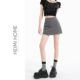 灰色西装 裙女夏季 防走光高腰a字短裙小个子气质显瘦包臀半身裙潮