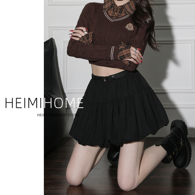 春秋高腰芭蕾风蛋糕花苞裙裤