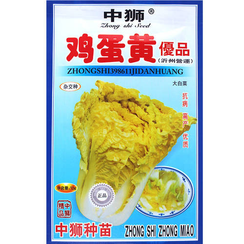 鸡蛋黄中师四季好吃高产白菜种子