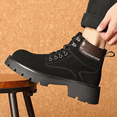 马丁靴男鞋冬季款2025新款真皮