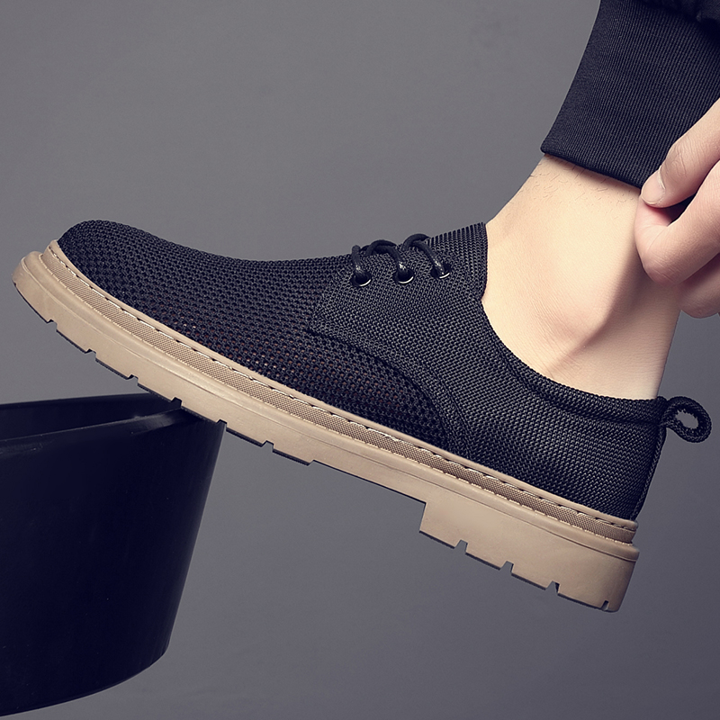 2025春夏新款男士透气帆布鞋