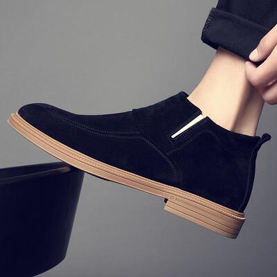 2024秋季新款中帮厚底短靴