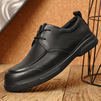 头层牛皮百搭透气软底休闲皮鞋