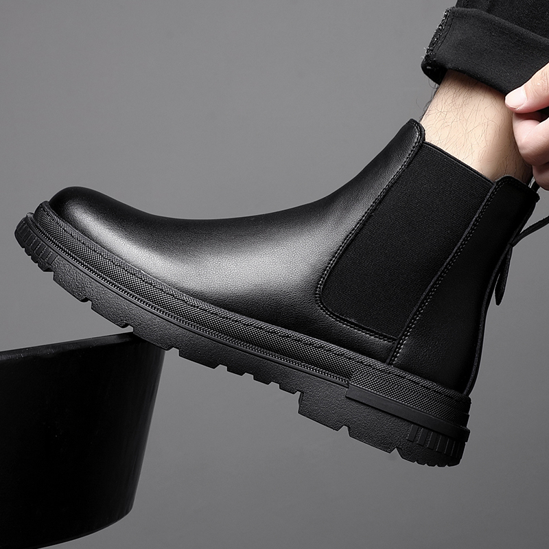 切尔西靴男款2025新款高帮马丁靴