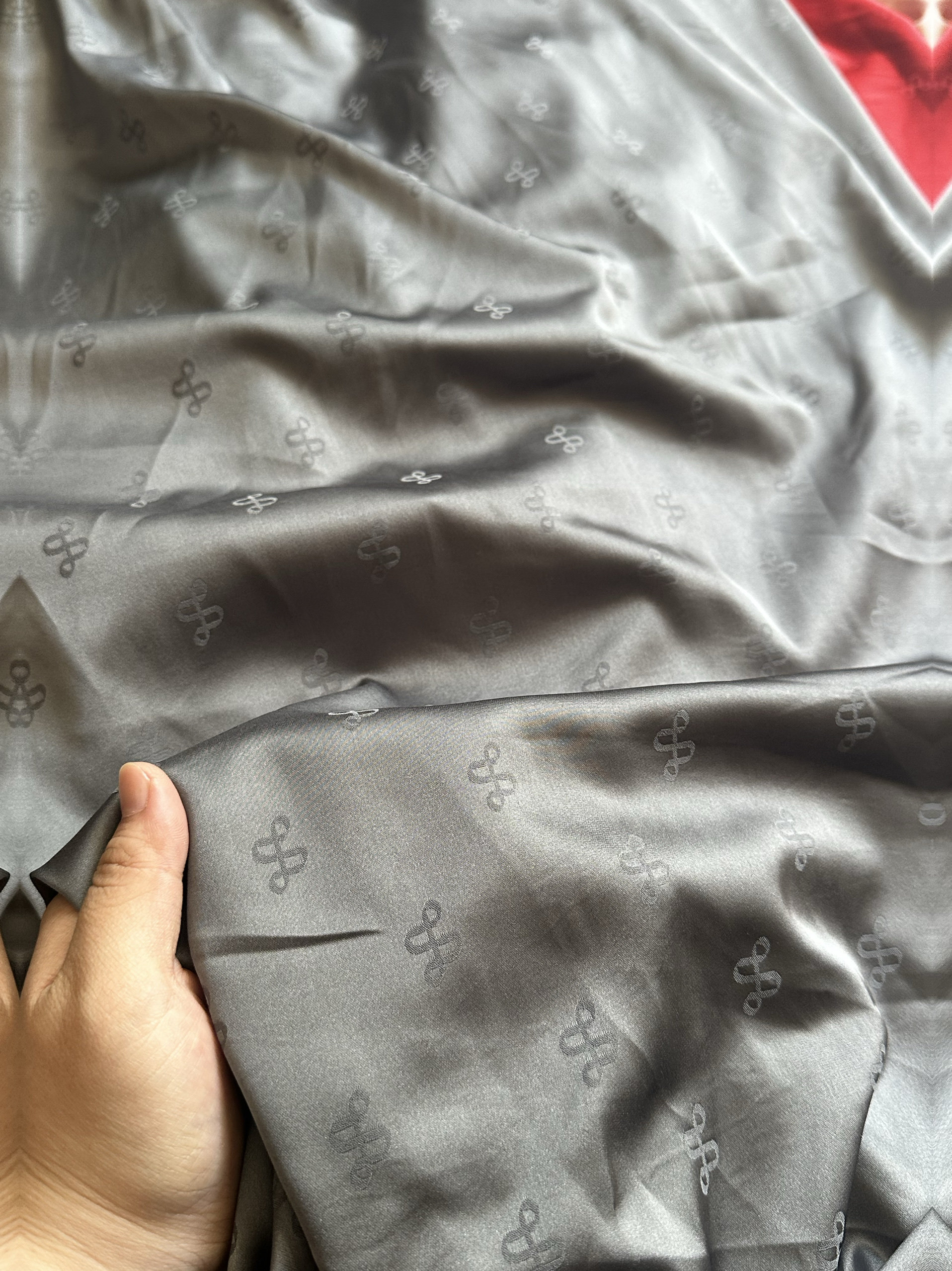 2.7米 如意款 灰色 缎面麻纱布料 面料（宽1.45米左右）,居家布艺,海绵垫/布料/面料/手工diy,淘宝优惠券,粉丝福利购,淘宝优惠卷