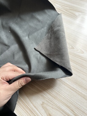 一米 灰绿色 柔软 弹力加绒 裤子面料（宽1.45米左右）