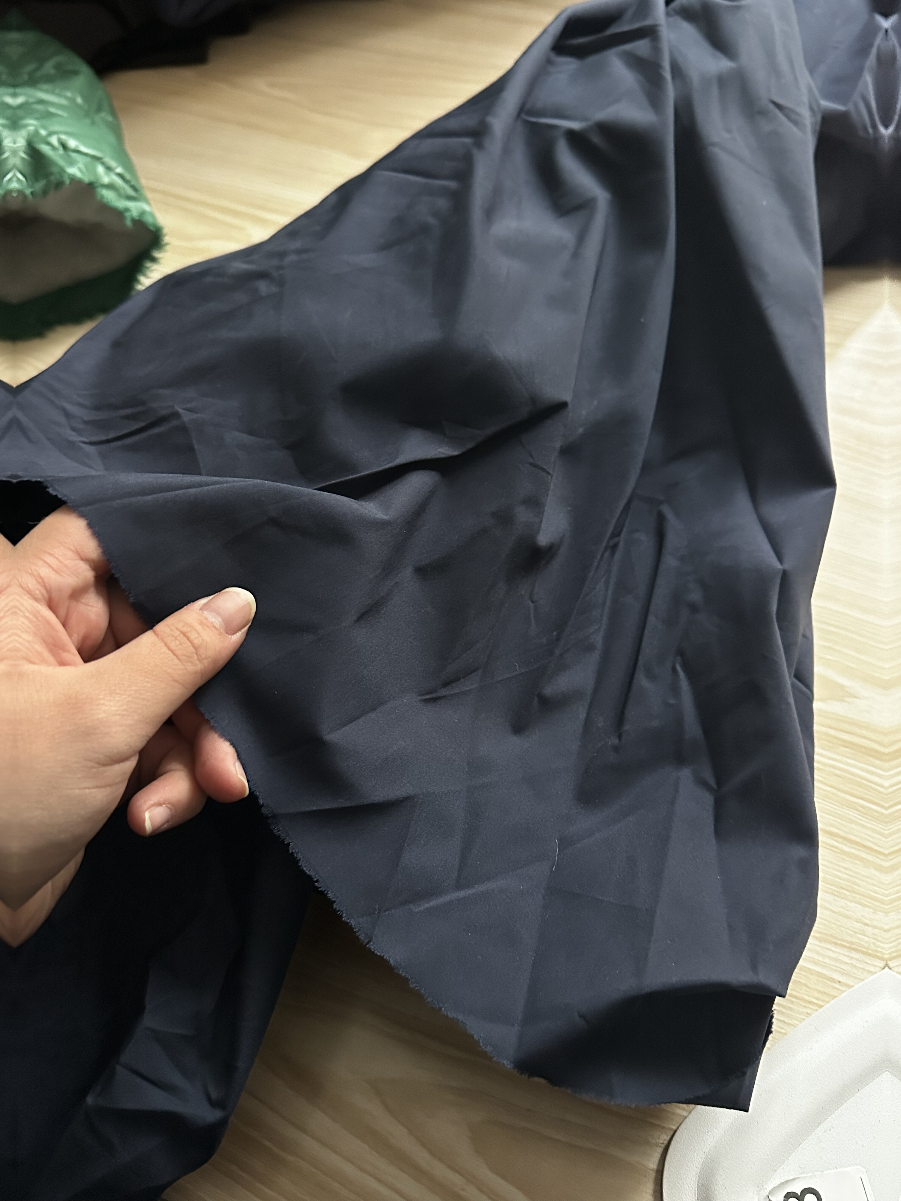 2米 深蓝色 弹力 羽绒服棉衣 表布料 0013面料（宽1.45米左右）