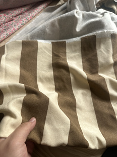 2米 复古条纹 毛圈布料 针织面料(宽2米左右)