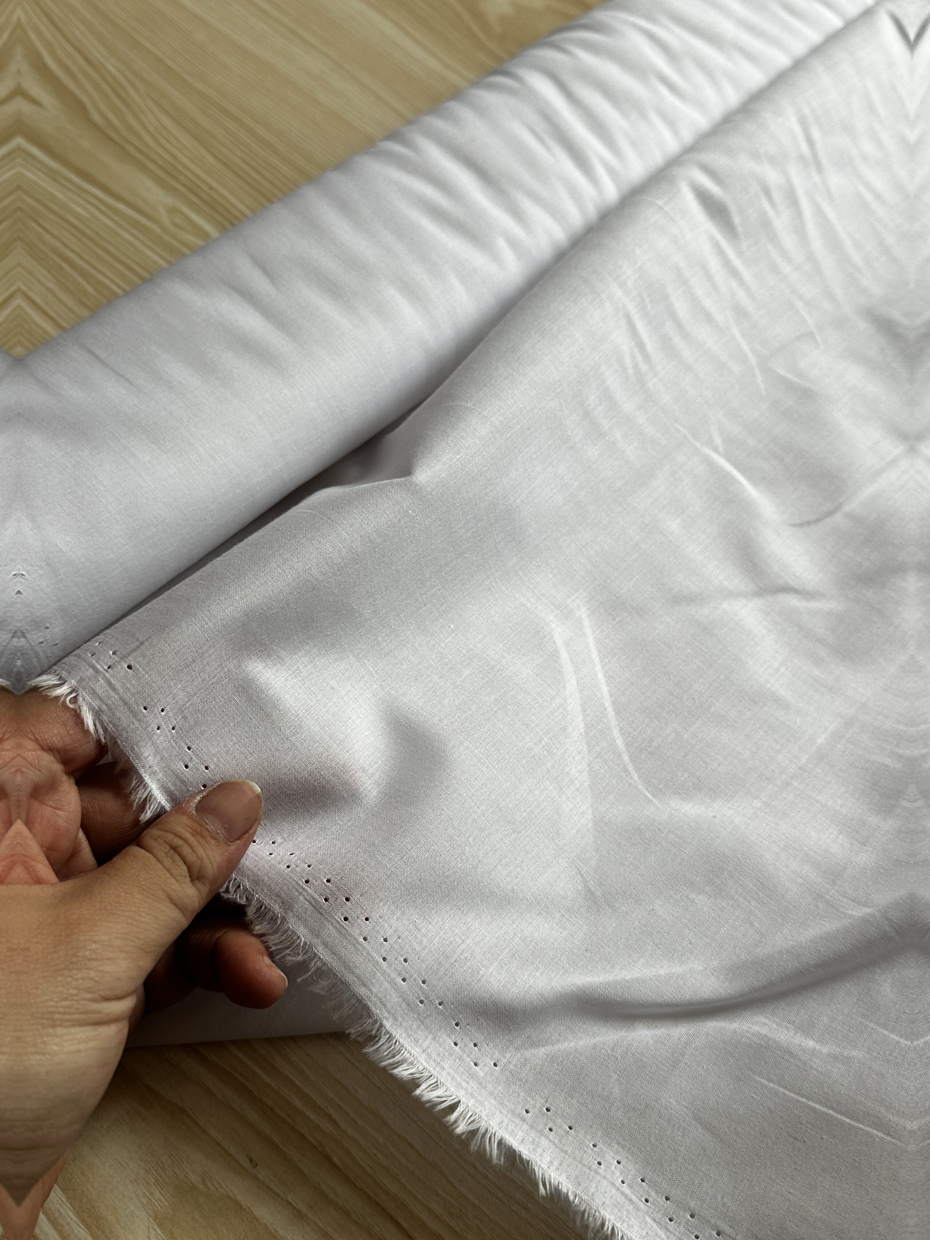 一米 白色 高支棉 薄棉布 纯棉里子面料7997（宽1.45米左右）