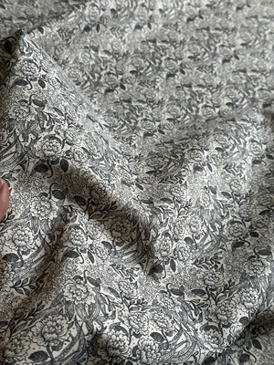 一米 韩系 夜昙花款 纯棉 60支 高支棉 0175面料（宽1.45米左右）