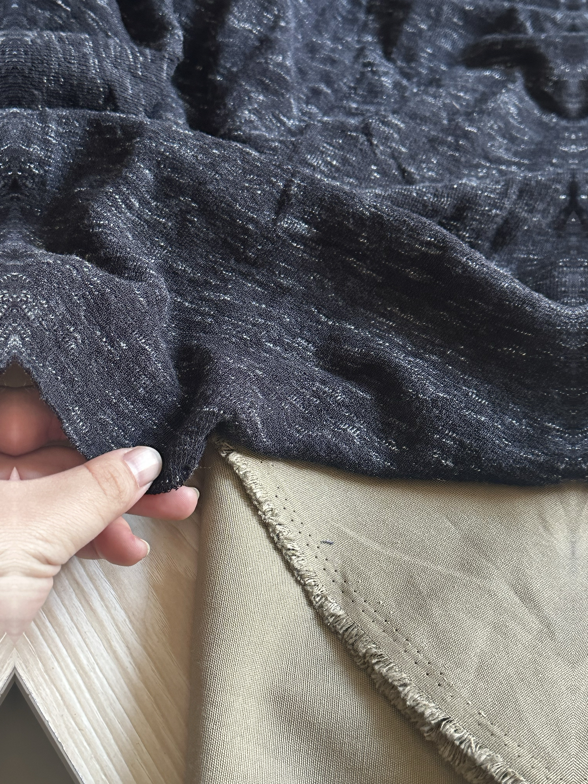 2米 毛线感 纯棉 针织布料 打底衫面料（宽1.8米左右）