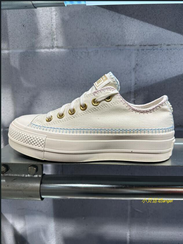 Converse匡威正品 女子All Star Lift 雏菊厚底增高帆布鞋A08732C