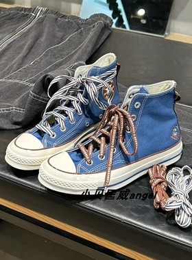 正品Converse匡威男女学院风刺绣高帮1970s帆布鞋A12447C A12448C