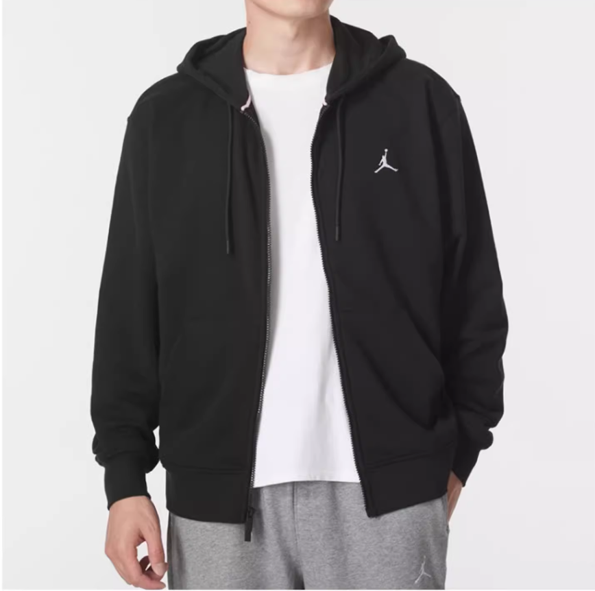 Nike耐克正品JORDAN男士连帽运动休闲经典针织夹克外套FV7292-010