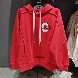 正品converse匡威春季新年男款蛇年战袍连帽套头卫衣10028113-A01