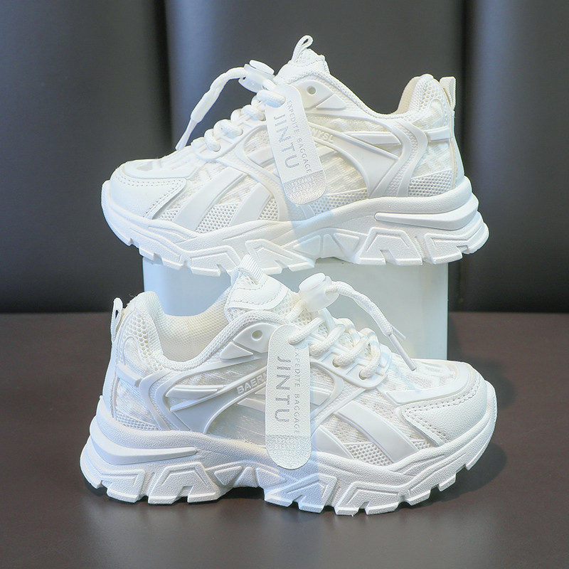 儿童小白鞋夏季白色运动鞋男女童